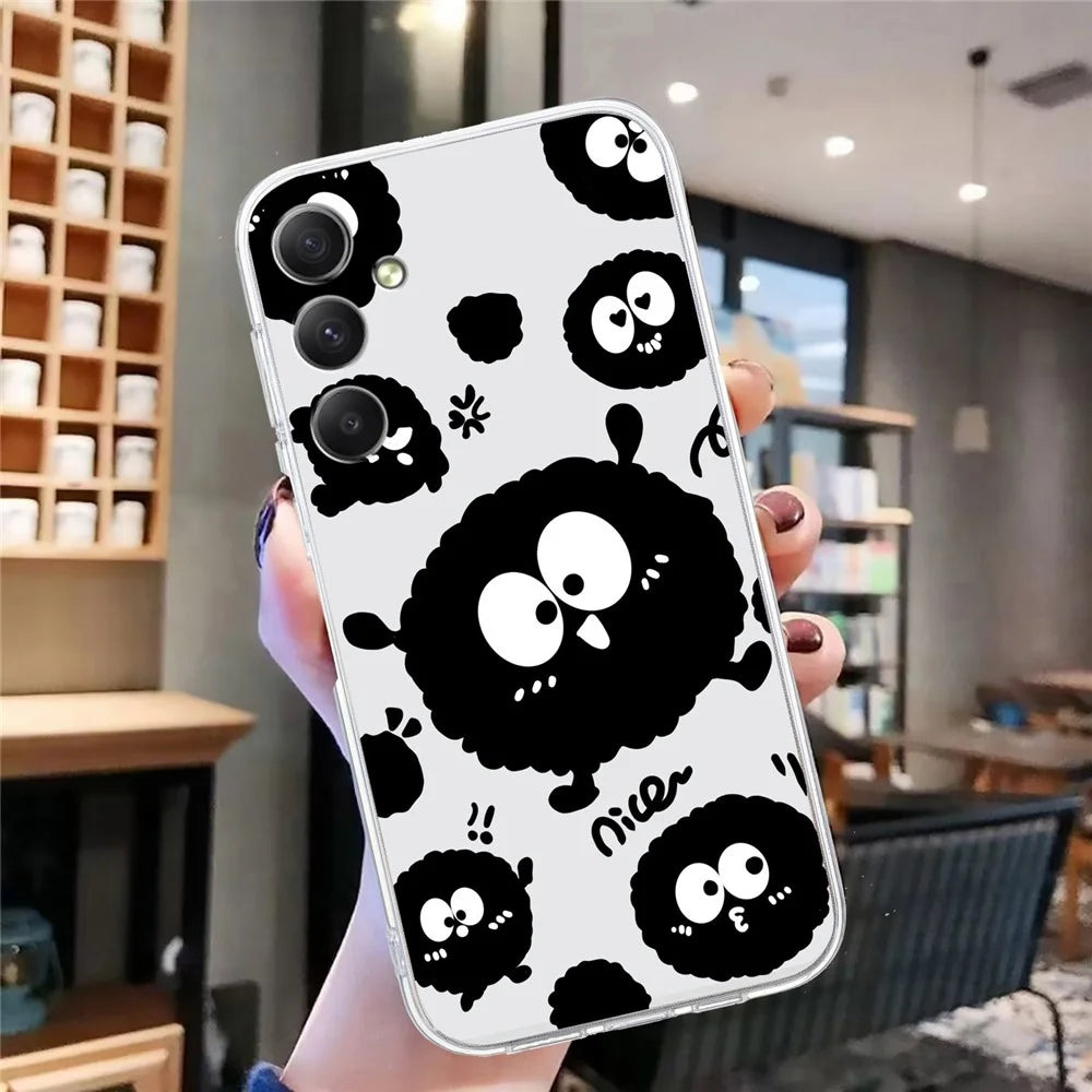 For Samsung Galaxy S23 FE Case Pattern Printing Shockproof TPU Phone Cover - Black Briquette - 7