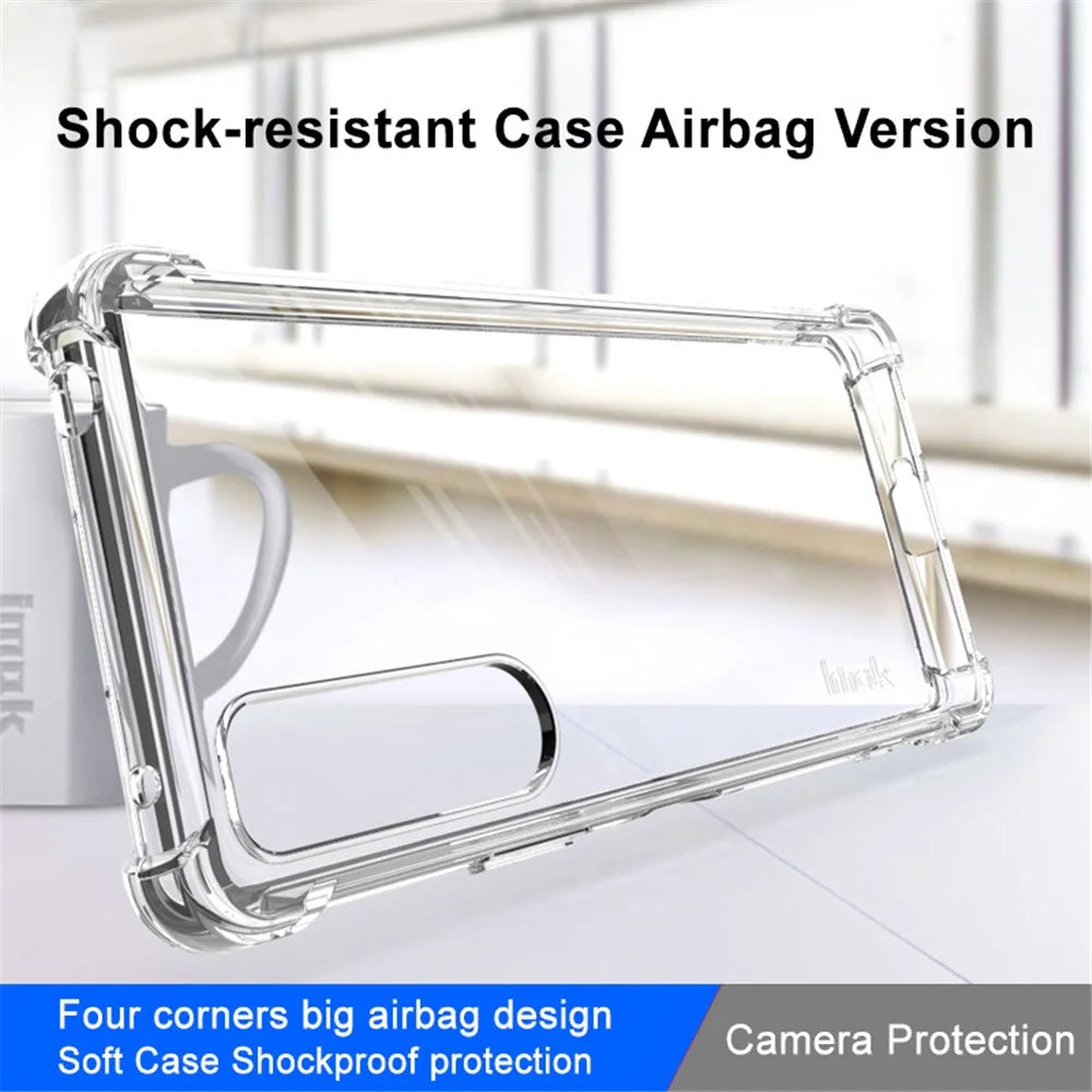 IMAK For Sony Xperia 5 IV 5G Drop-proof Airbag TPU Cover Transparent Anti-scratch Cell Phone Case - Transparent - 2