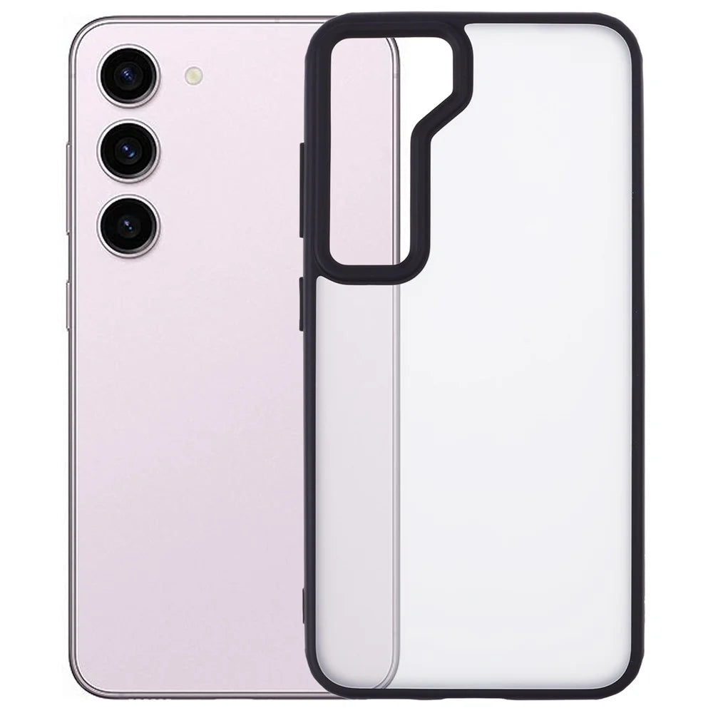 X-LEVEL For Samsung Galaxy S23+ Case Matte PC+TPU Hybrid Phone Cover, Black - 1