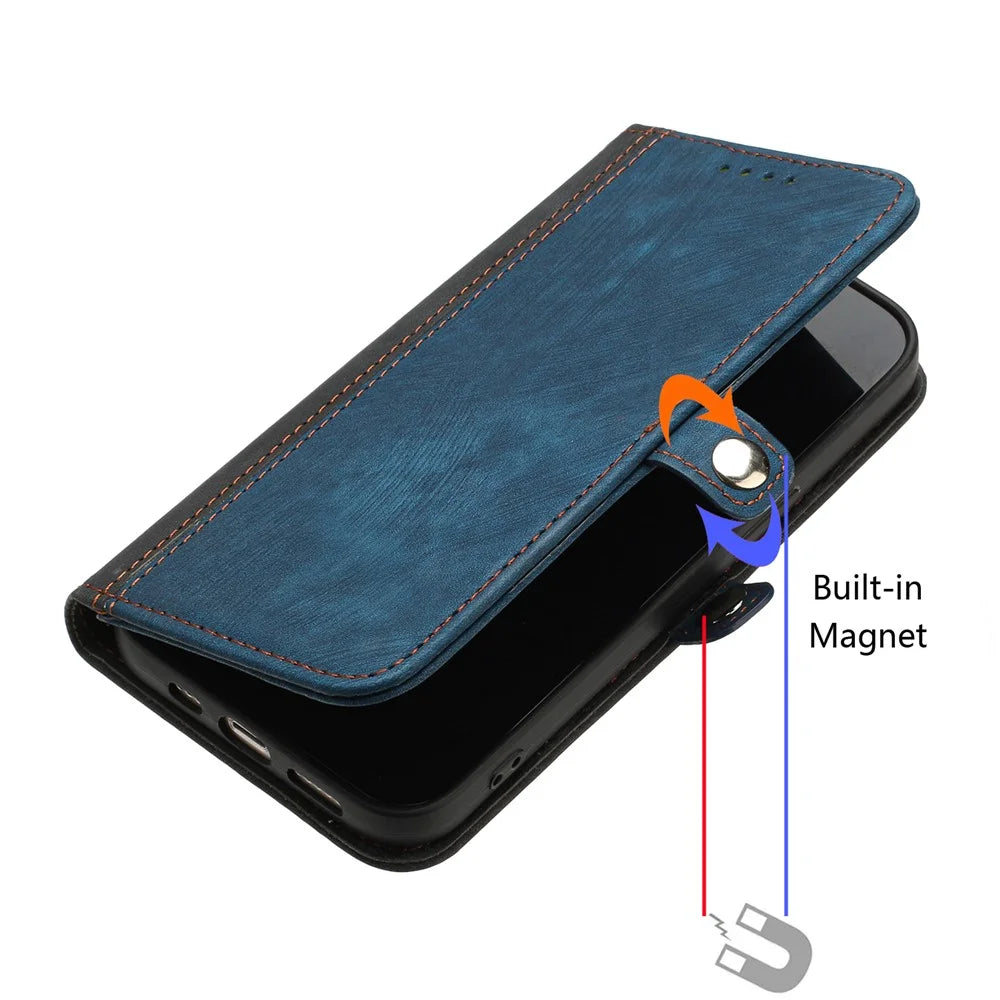 YX0020 For Infinix Note 40 Pro 4G / 5G / Note 40 Pro+ Case Wallet PU Leather Phone Cover - Sapphire - 5