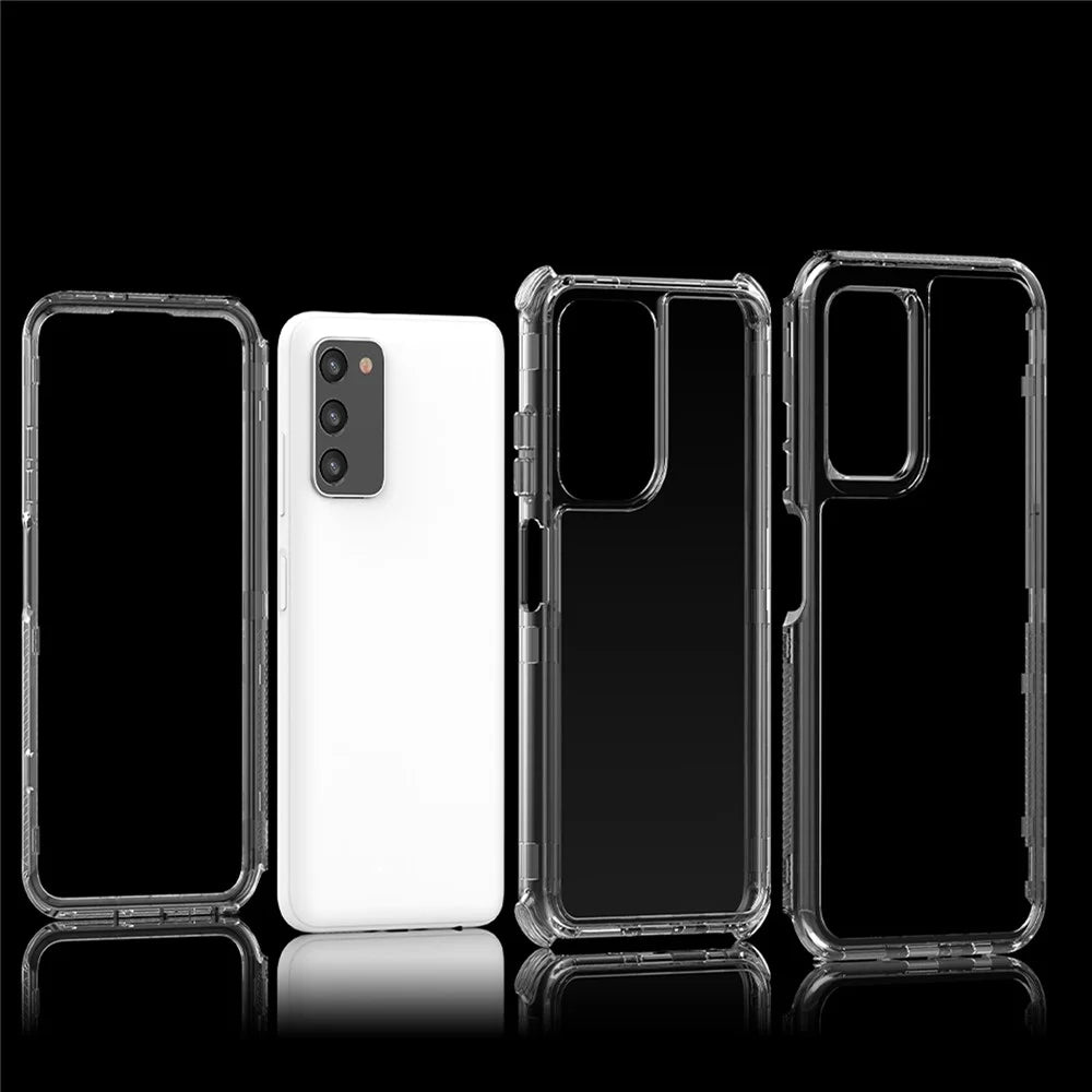 Clear Case for Samsung Galaxy A03s (166.5mm) / A02s (166.5mm) Acrylic+TPU Cover - 6