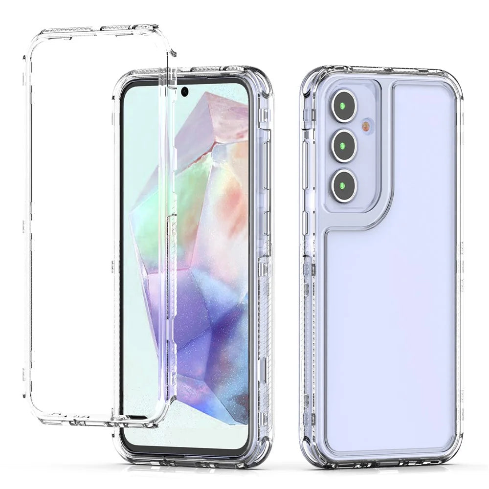 For Samsung Galaxy A55 5G Case Acrylic+TPU Phone Cover HD Transparent - 2