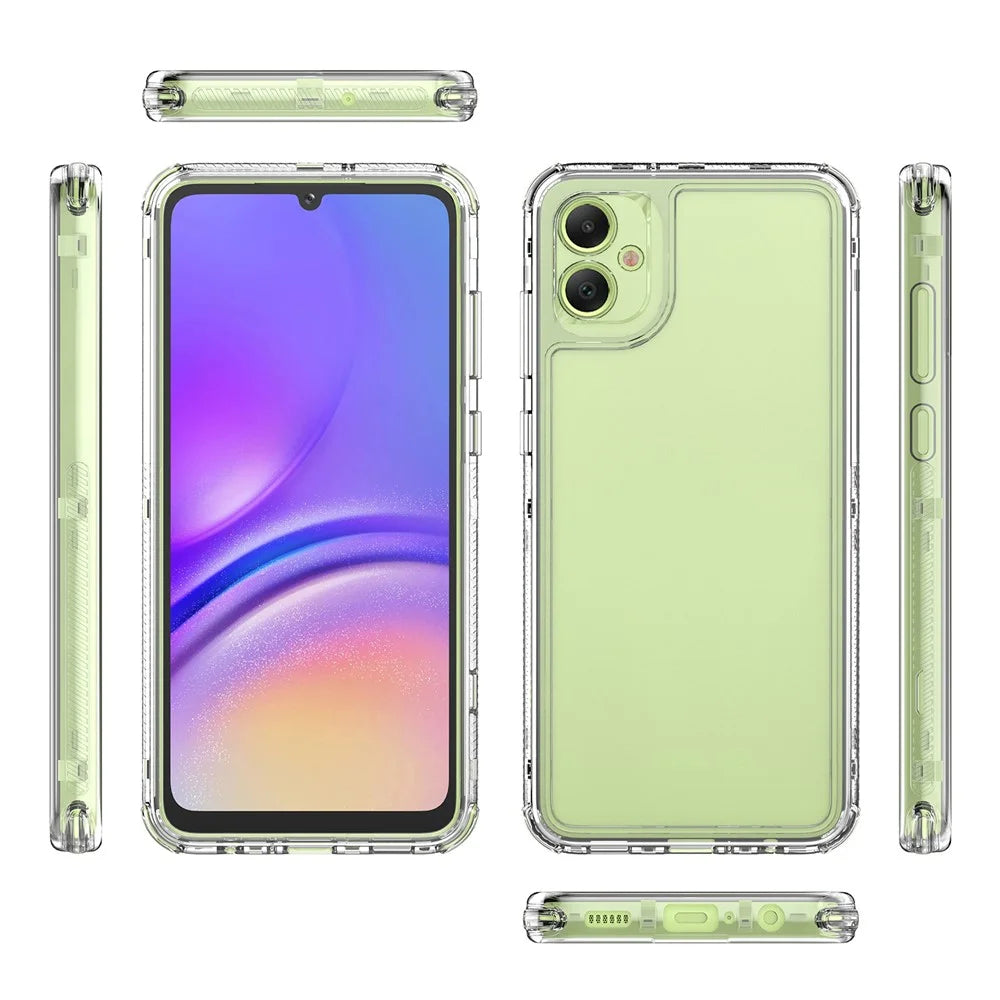 For Samsung Galaxy A05 4G Case Acrylic+TPU 3-in-1 Clear Phone Cover - 7