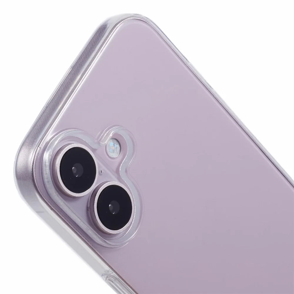 For iPhone 16 Plus Case High Transparency Anti-Fingerprint TPU Phone Cover - 6