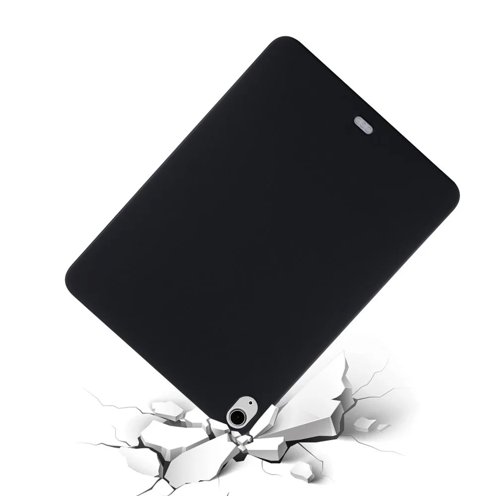 For iPad Air 13 (2026) / (2025) / (2024) Case Liquid Silicone Scratch Resistant Tablet Cover - Black - 2
