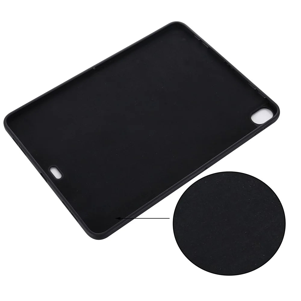 For iPad Air 13 (2026) / (2025) / (2024) Case Liquid Silicone Scratch Resistant Tablet Cover - Black - 3