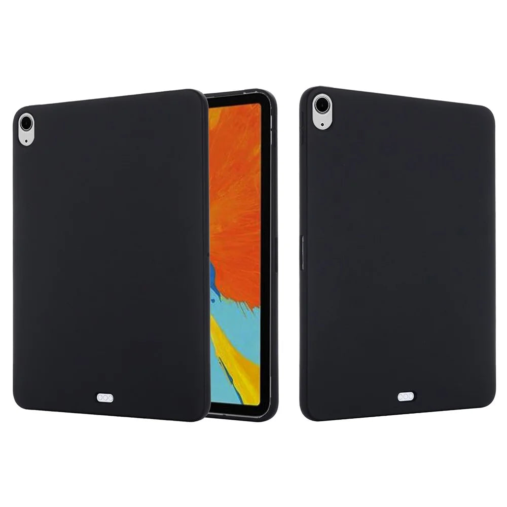 For iPad Air 13 (2026) / (2025) / (2024) Case Liquid Silicone Scratch Resistant Tablet Cover - Black - 7
