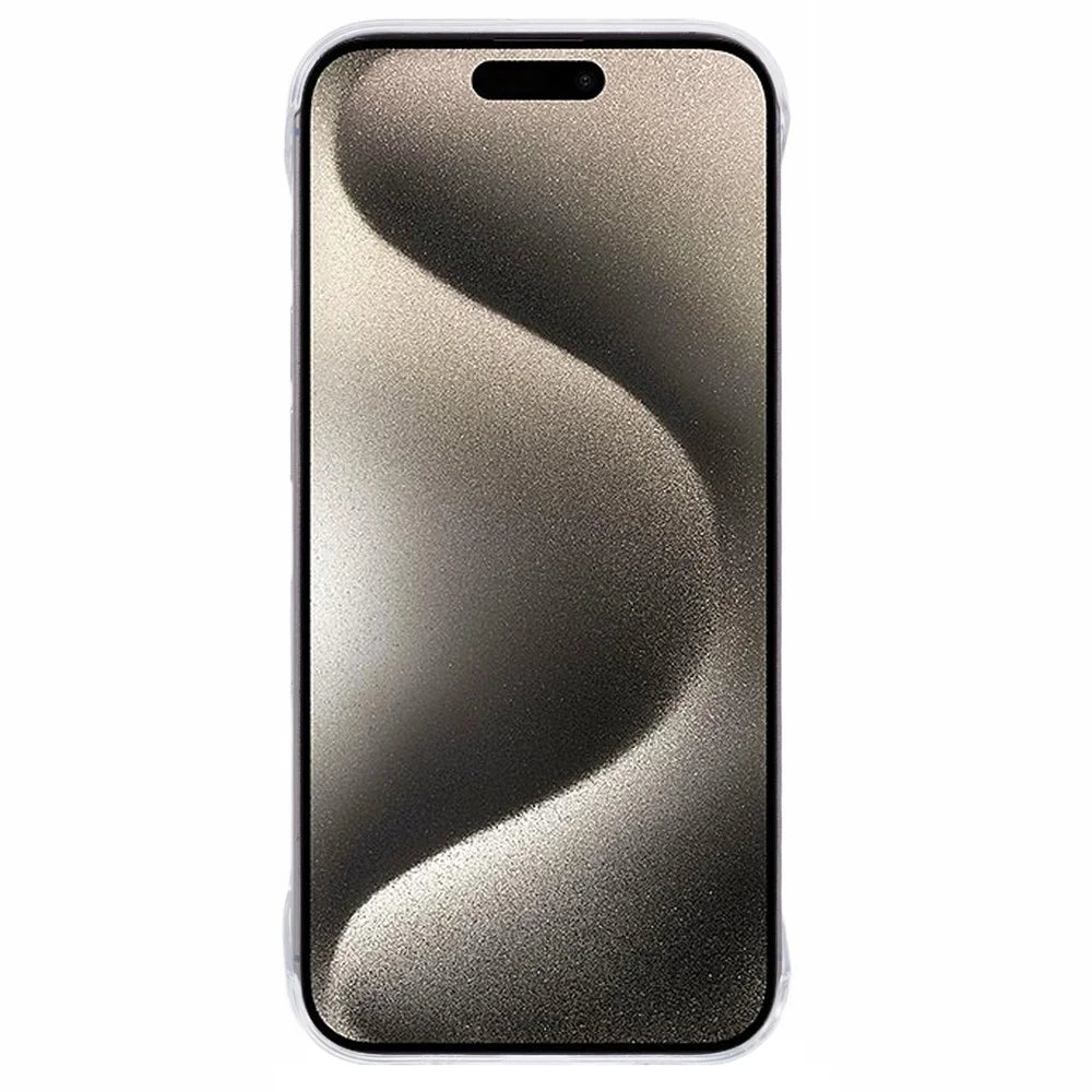 For iPhone 15 Plus Case Hard PC Shockproof Phone Cover Clear Back - 2