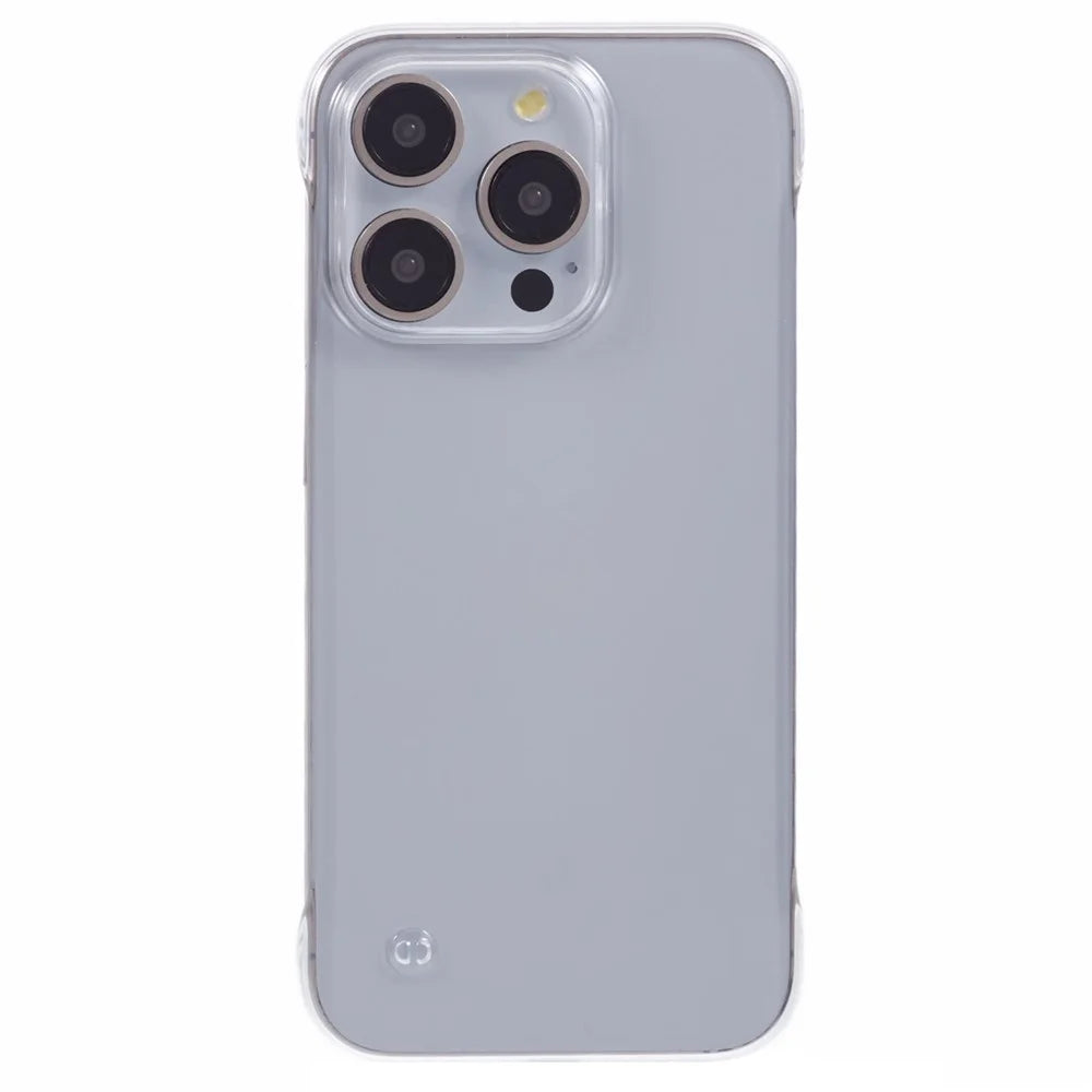 For iPhone 15 Pro Max Case Clear Back Design Hard PC Frameless Phone Cover - 3