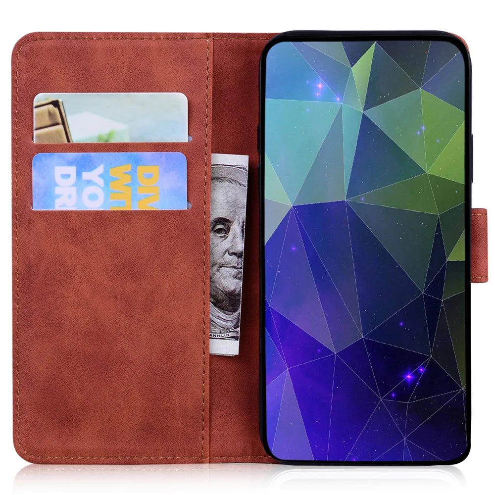 For TECNO Pova 6 5G / 6 Pro 5G Wallet Case Tiger Imprint Leather Stand Phone Cover - Brown - 2