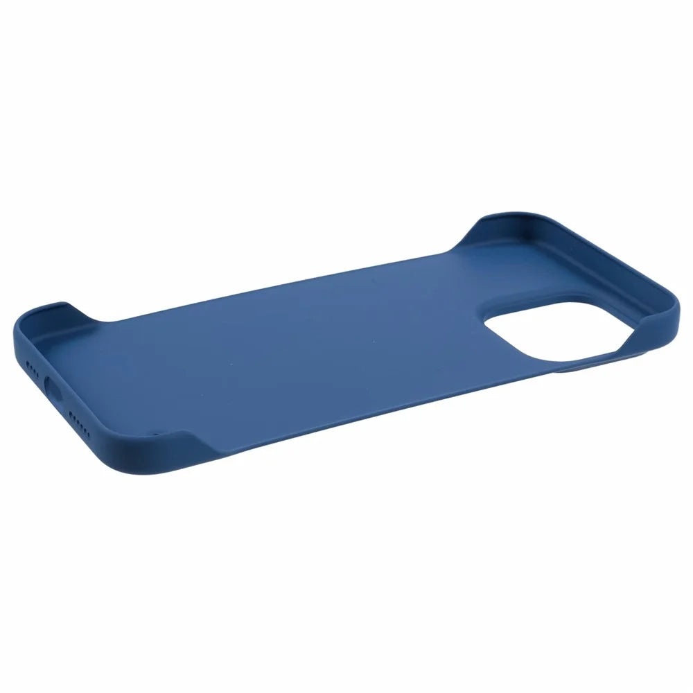For iPhone 15 Pro Frameless Case Hard PC Phone Cover Ultra-Thin Lightweight - Sapphire - 4