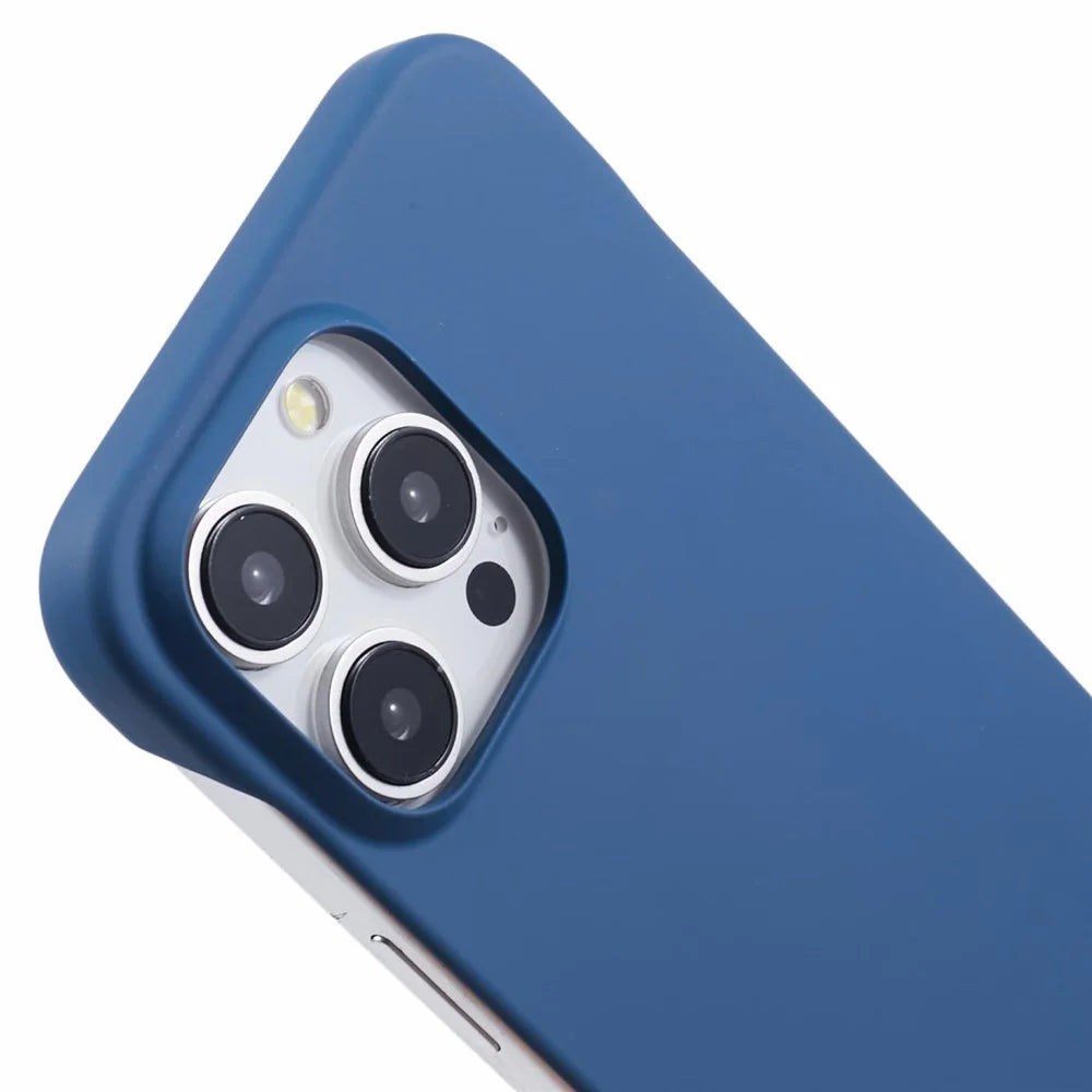 For iPhone 15 Pro Frameless Case Hard PC Phone Cover Ultra-Thin Lightweight - Sapphire - 6