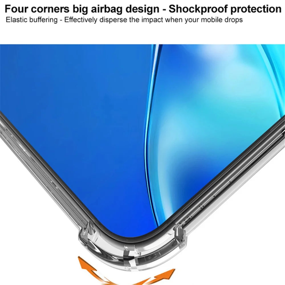 IMAK For iPhone 16 Pro Max Case Airbag Corners PC+TPU Clear Phone Cover - 4