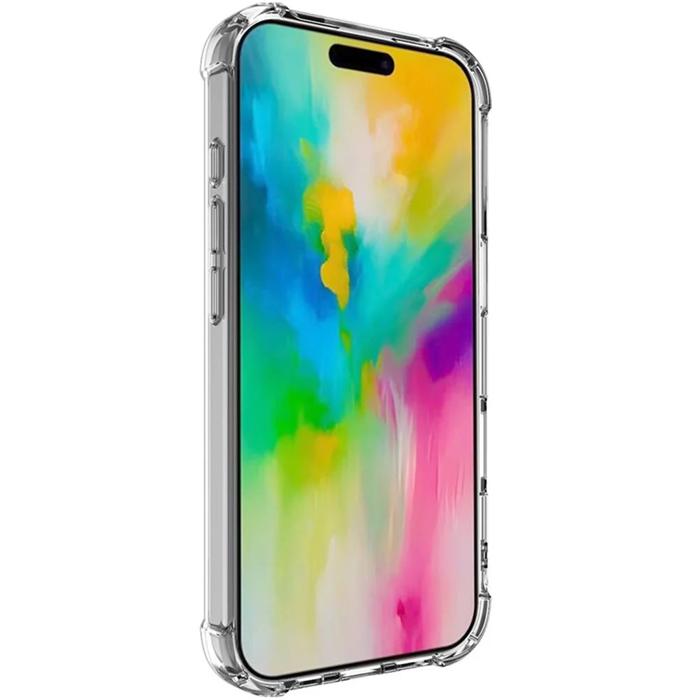 IMAK For iPhone 16 Pro Max Case Airbag Corners PC+TPU Clear Phone Cover - 7