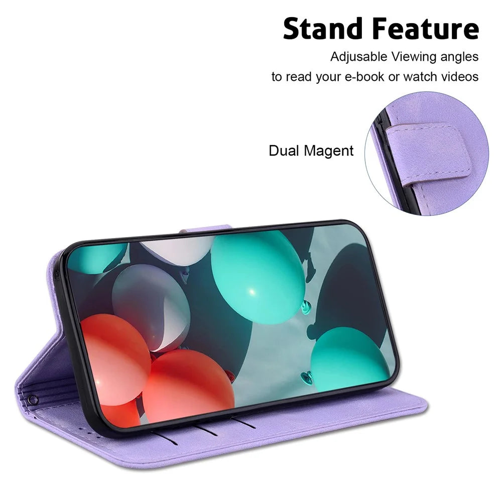 For Infinix GT 20 Pro 5G Case 7-Shaped Pattern Leather Phone Cover Wallet - Purple - 2
