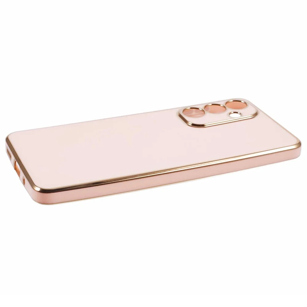 For Samsung Galaxy M55 5G  /  C55 5G  /  F55 5G Case Glossy 6D Electroplating TPU Phone Cover - Pink - 5