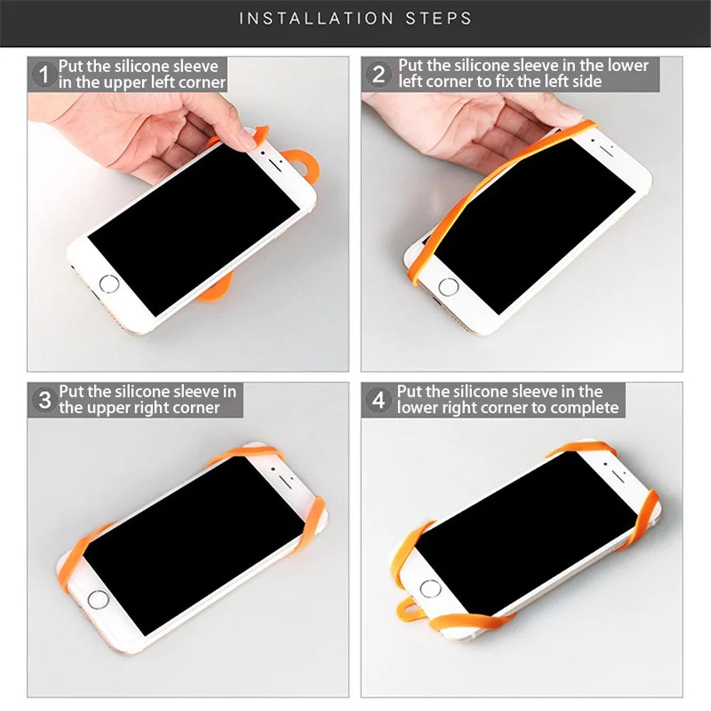 Universal Phone Lanyard Holder Silicone Phone Neck Strap Compatible with 4.7-6.5 inch Smartphones - Grey - 5