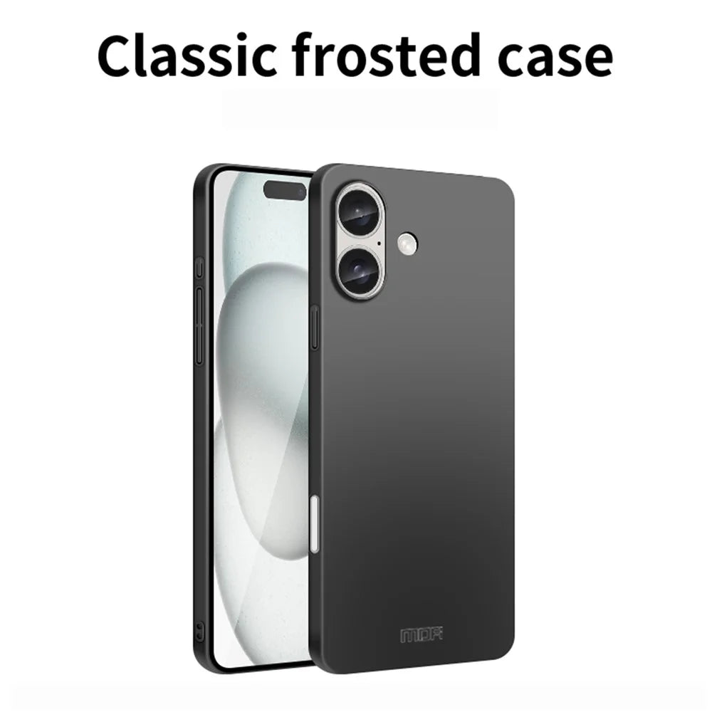 MOFI Shield Matte Series for iPhone 16 Plus Case Ultra Slim PC Protective Cover - Black - 3