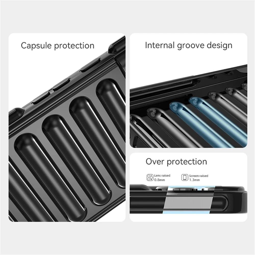 Capsule Series for Samsung Galaxy A05 4G Case TPU Anti-Drop Cell Phone Cover - Black - 3