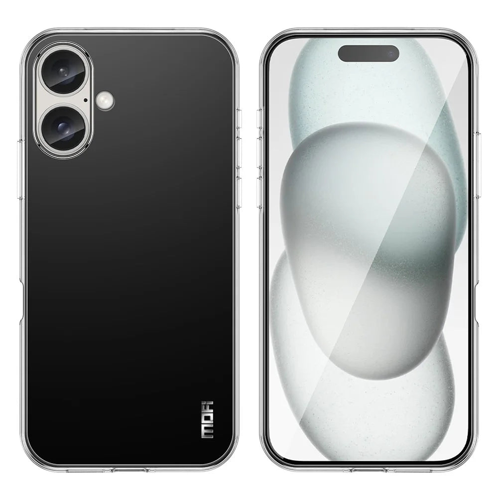 MOFI For iPhone 16 Case Soft TPU Slim Phone Cover HD Transparent - 2
