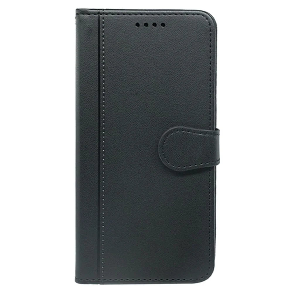 HX02 For HMD Pulse Pro Case Wallet Leather Phone Cover with Strap - Black - 5