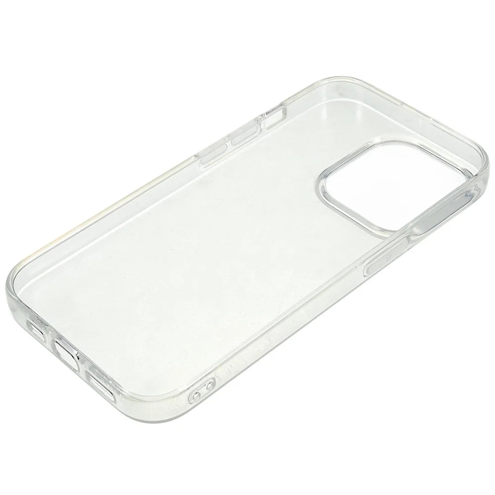 For iPhone 16 Pro Case Watermark-Free 2.0mm Clear Phone TPU Cover - 5