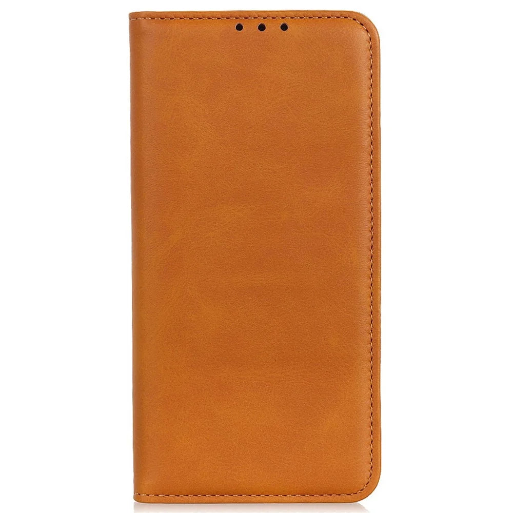 For Sony Xperia 5 VI Case Wallet Split Leather Flip Phone Cover - Brown - 6