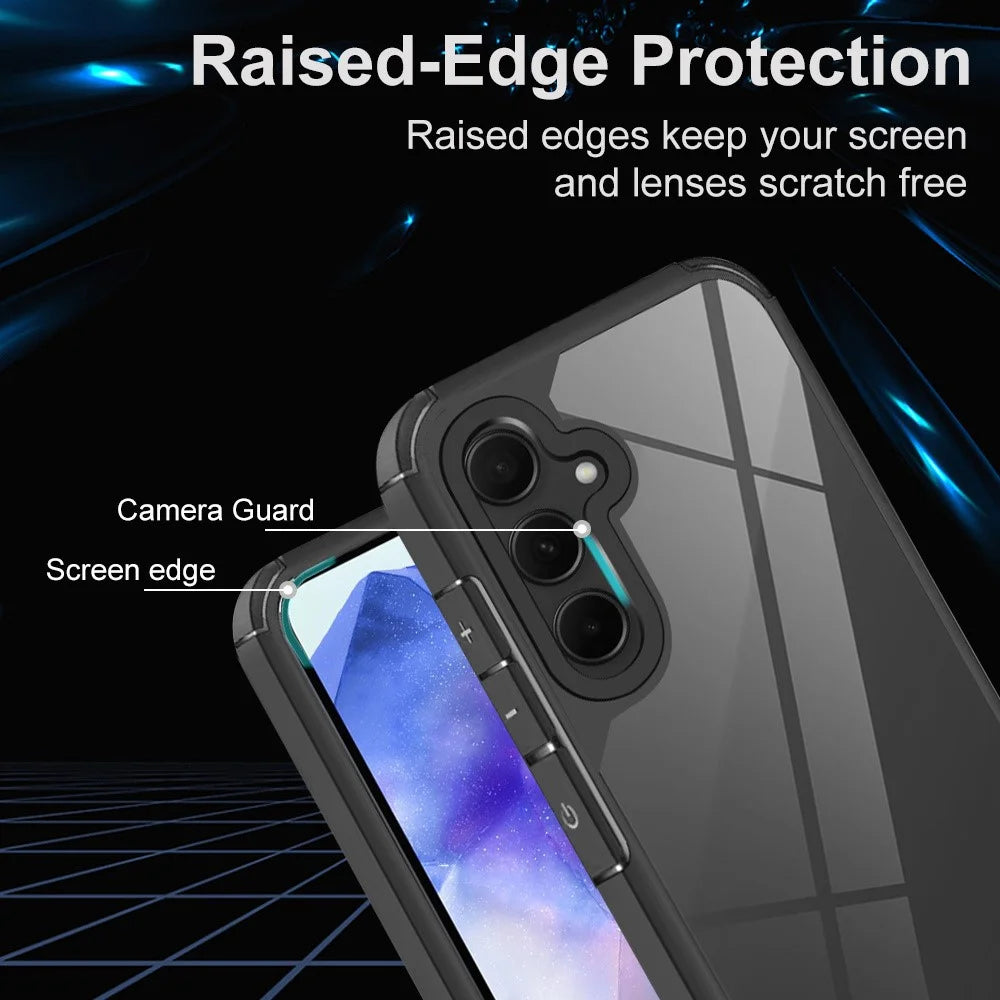 For Samsung Galaxy A54 5G Case Drop Protection PC+TPU Phone Back Cover - 3