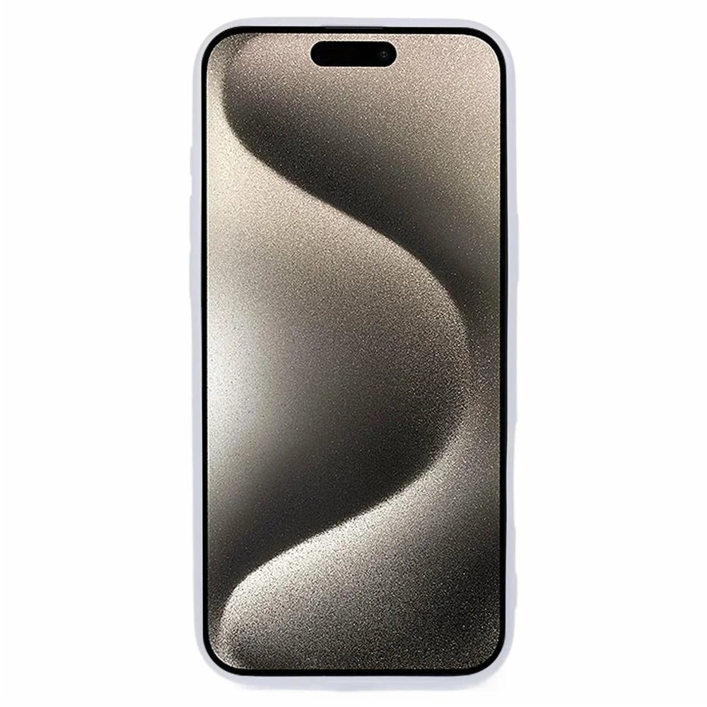 DKSM Series For iPhone 16 Pro Max Case Electroplated Camera Frame TPU Phone Cover - Transparent White - 2