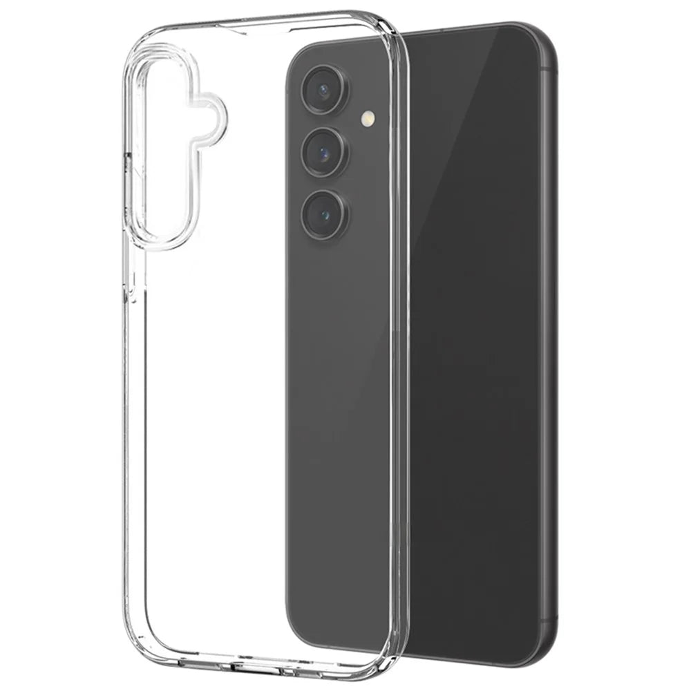 NORTHJO For Samsung Galaxy S24 FE Case Clear TPU Phone Cover with Tempered Glass Film - 3