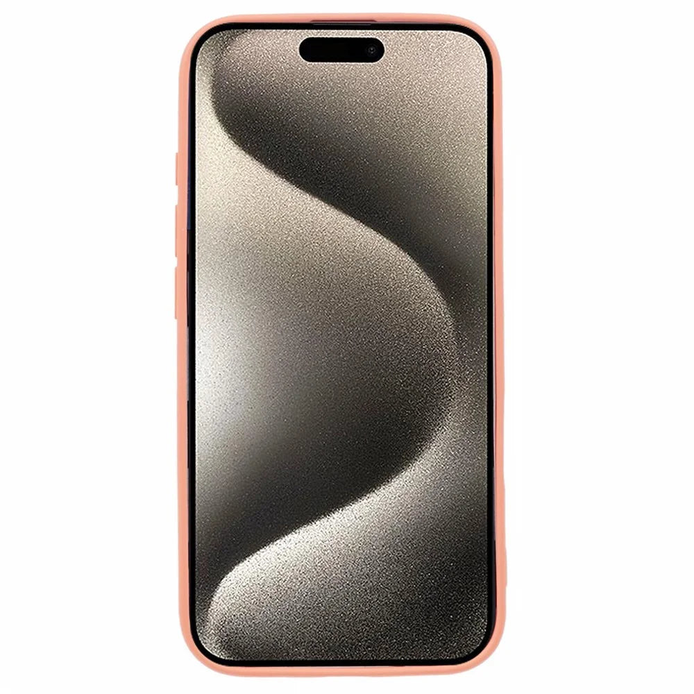 For iPhone 16 Plus Case Soft Fiber Lining TPU Phone Cover Camera Lens Protection - Orange - 2