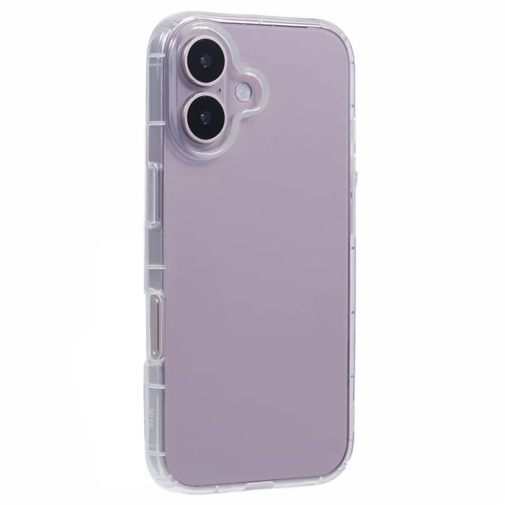 For iPhone 16 Plus Case TPU Air Cushion Anti Drop Phone Cover (Big Rear Lens Hole) - 1