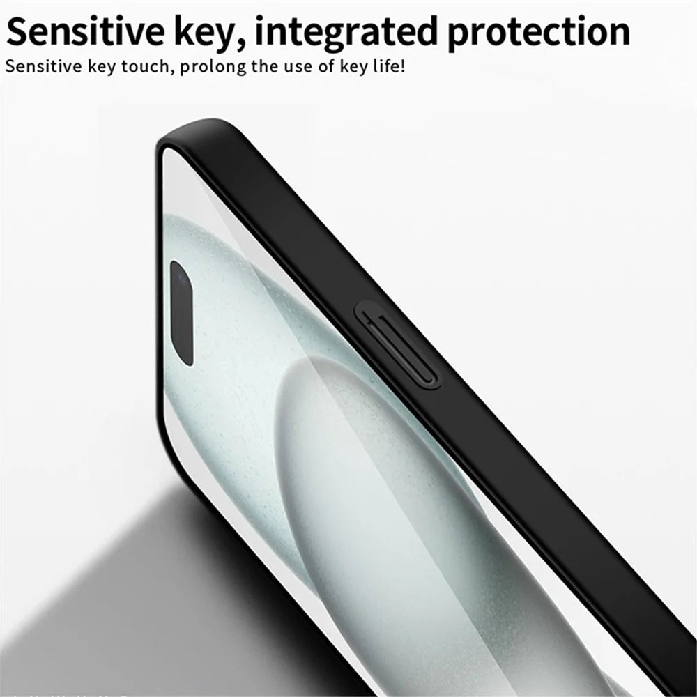 PINWUYO PC Series for iPhone 16 Plus Case Hard PC Matte Mobile Phone Cover - Rose Gold - 2