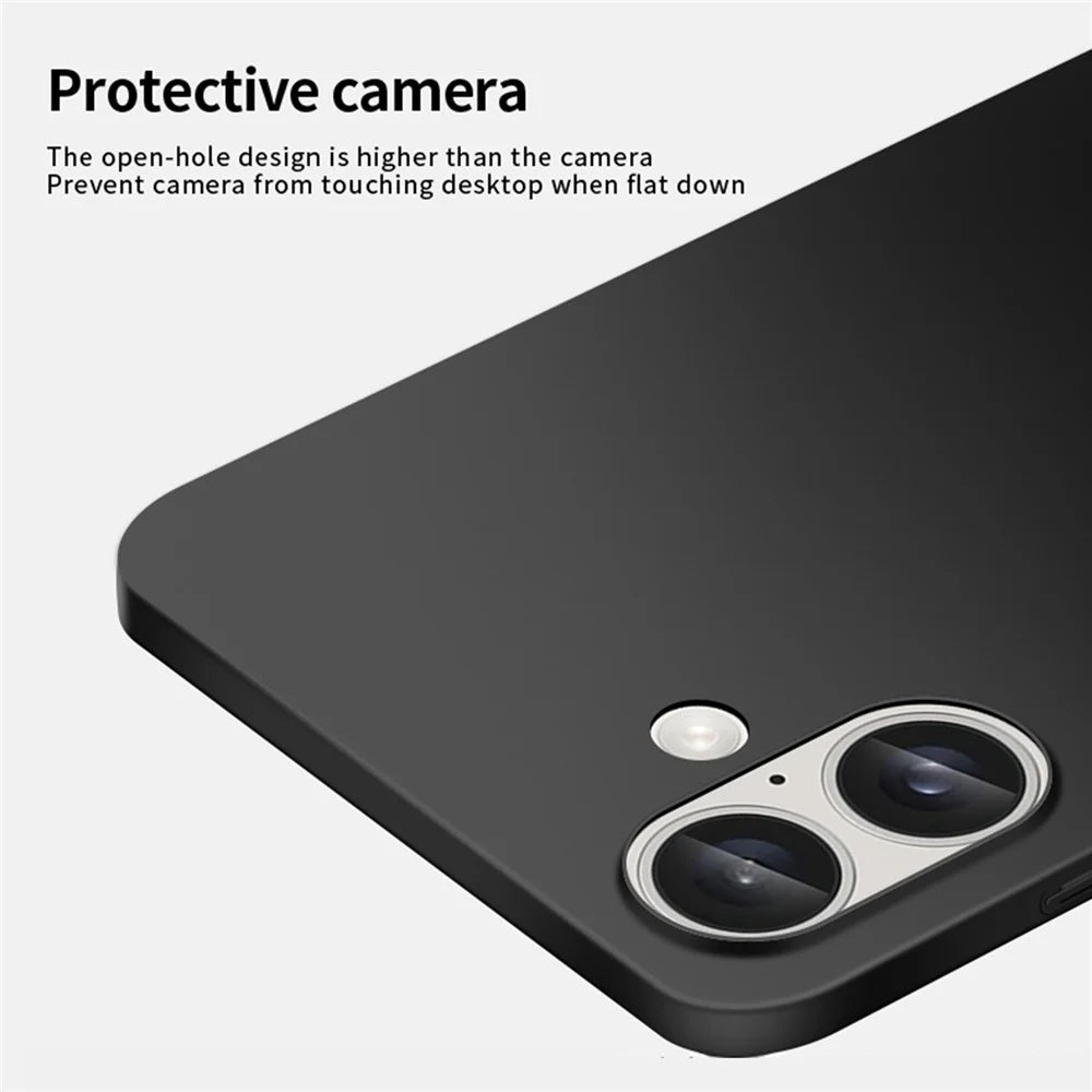 PINWUYO PC Series for iPhone 16 Plus Case Hard PC Matte Mobile Phone Cover - Rose Gold - 3