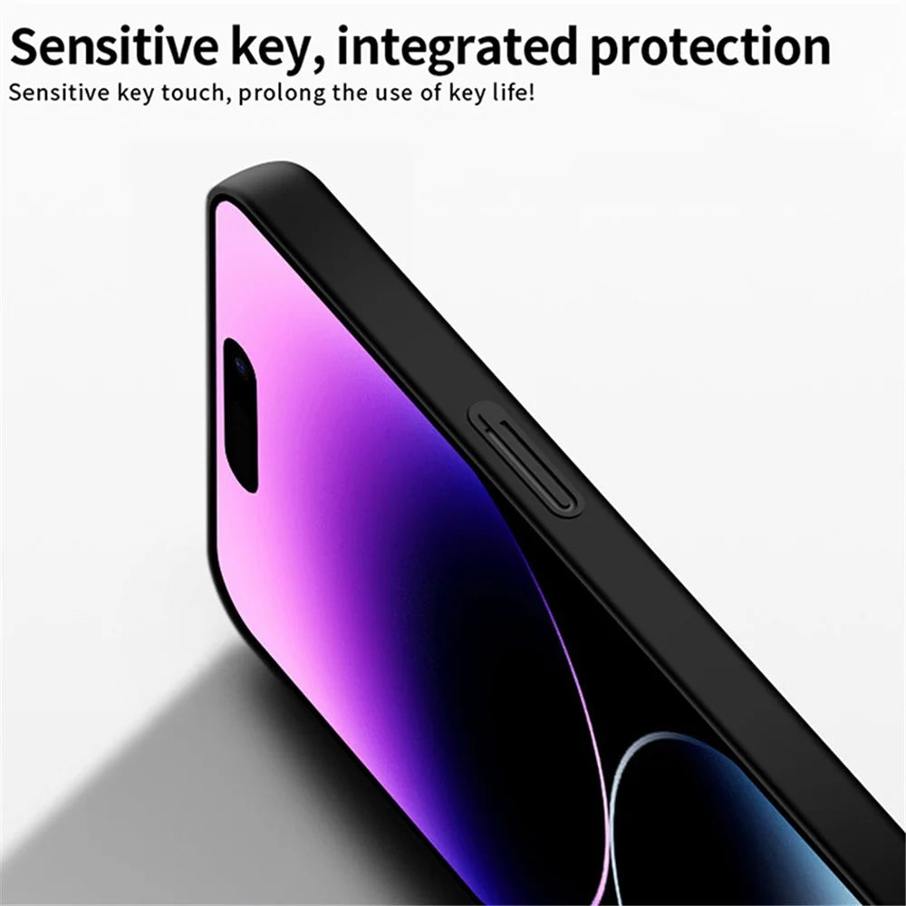 PINWUYO PC Series for iPhone 16 Pro Case Matte Protective PC Phone Cover - Black - 2