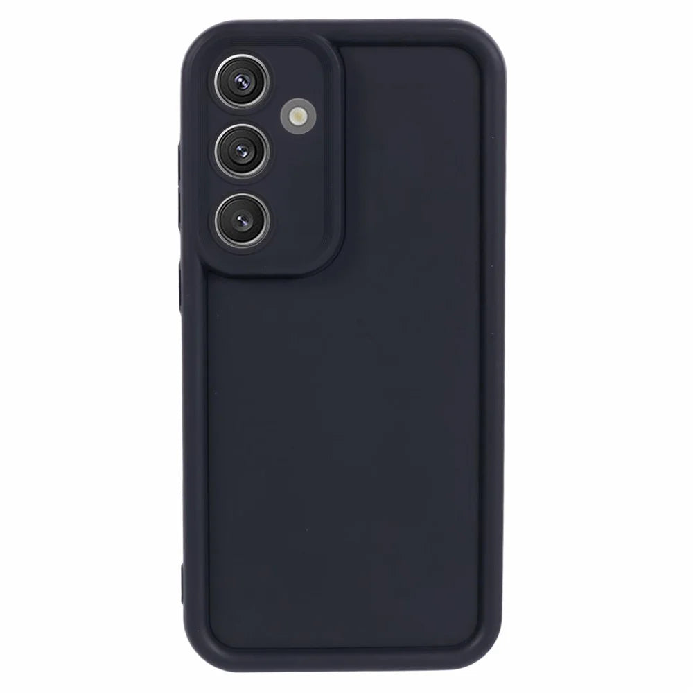For Samsung Galaxy S24 FE Case Flexible TPU Phone Cover Camera Protection - Black - 1