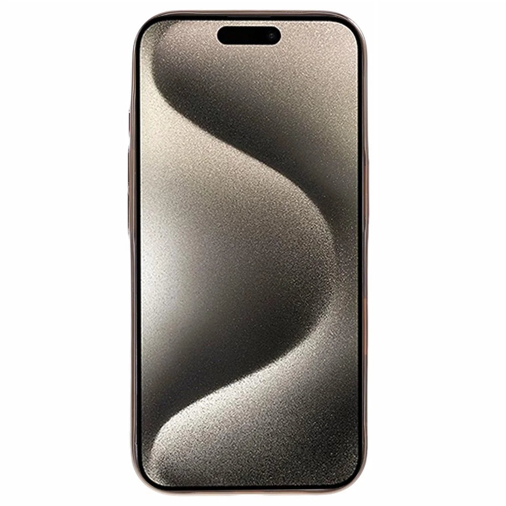 X-LEVEL For iPhone 16 Pro Case Electroplating Hard PC Clear Back Phone Cover - Gold - 2