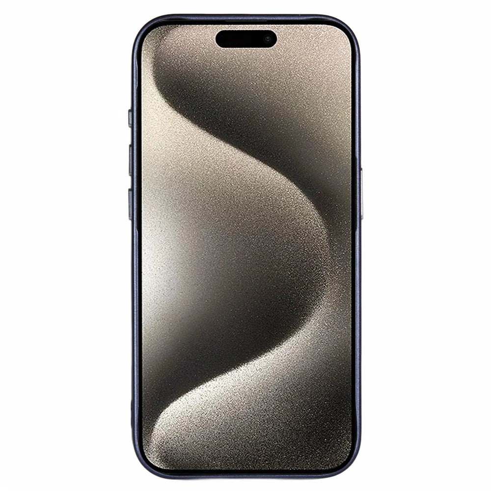 X-LEVEL For iPhone 15 Pro Max Case Ultra-Thin PC Hard Phone Cover Carbon Nano Fiber Texture - Blue - 2