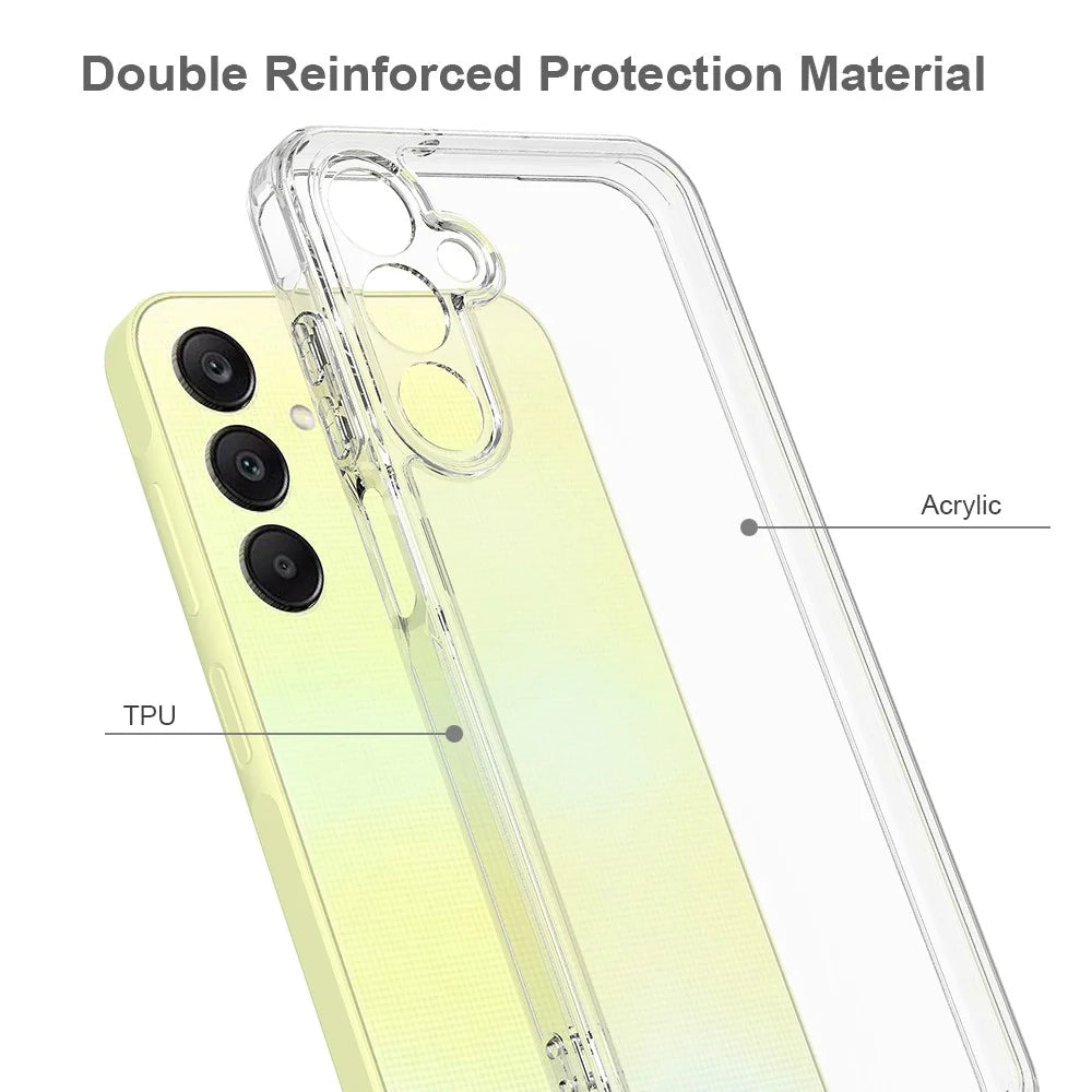 For Samsung Galaxy M35 5G Clear Case TPU+Acrylic Shockproof Phone Cover - 6