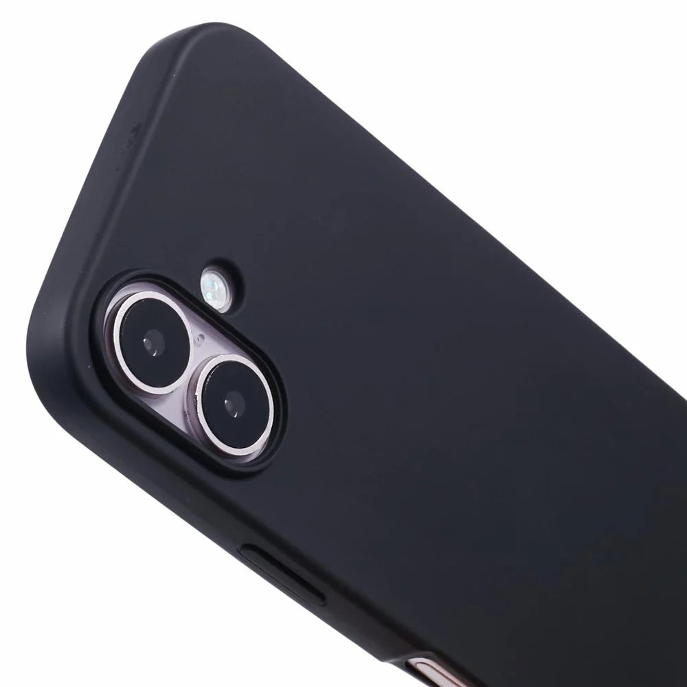 For iPhone 16 Plus Case TPU Protective Crossbody Lanyard Phone Cover - Black - 6