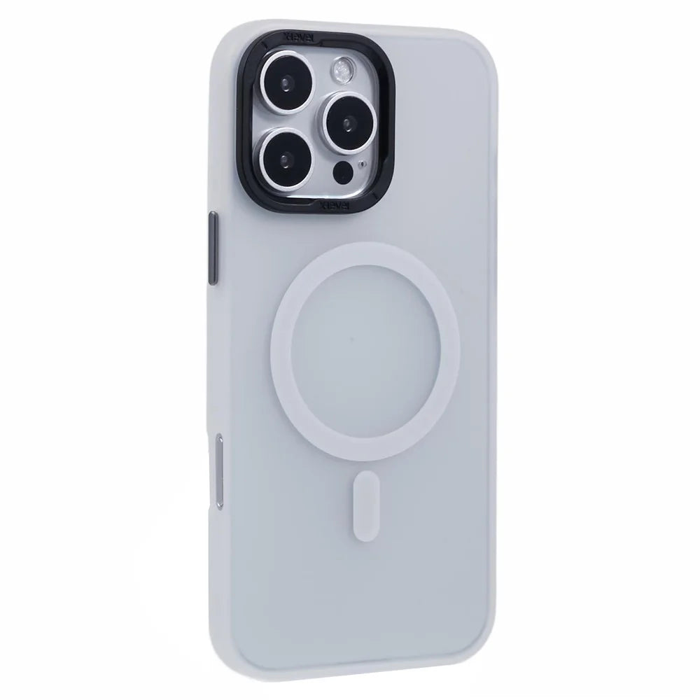 X-LEVEL For iPhone 16 Pro Case Compatible with MagSafe Matte Back PC + TPU Phone Cover - White - 1