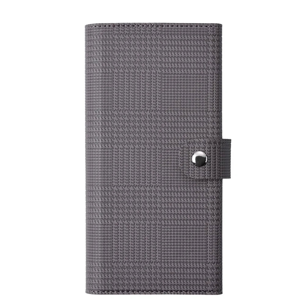 VILI GHB-C Series for iPhone 16 Pro Magnetic Case PU Leather Detachable Transparent Phone Cover - Grey - 7