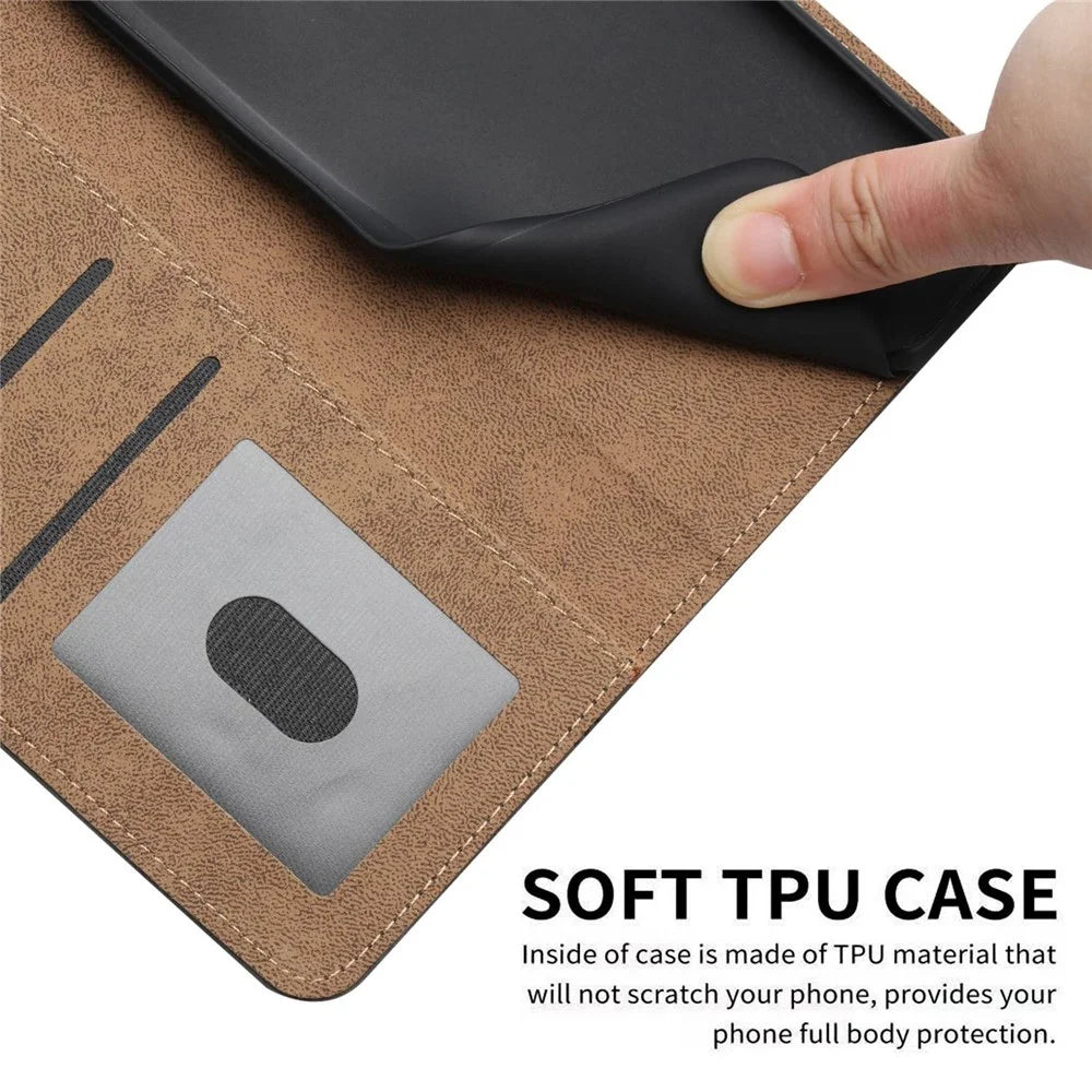 For Samsung Galaxy A23 5G (Global Version) / 4G Retro Style Anti-scratch Phone Wallet Case Skin-touch Feeling PU Leather Flip Cover Stand - Blue - 5