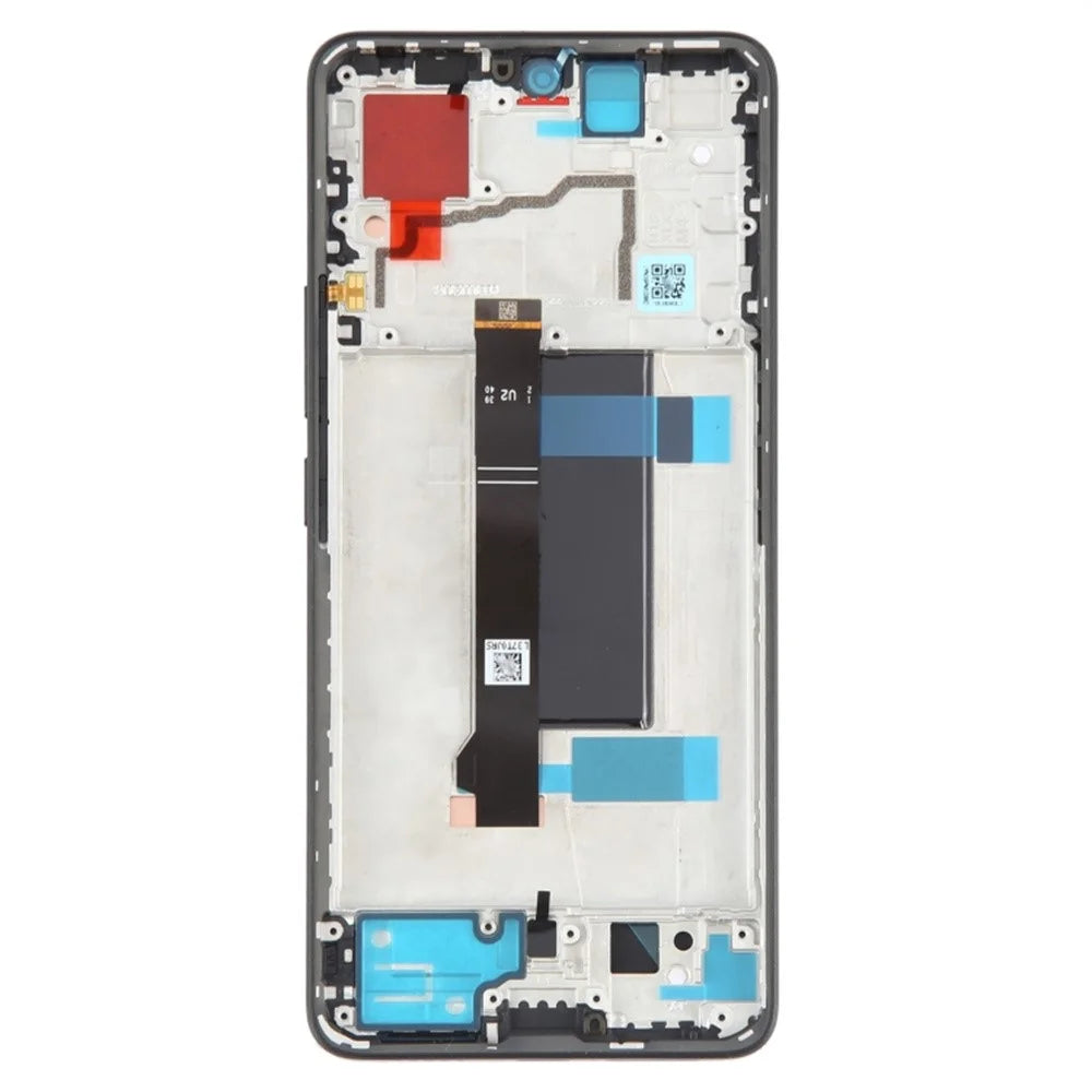 For Xiaomi Redmi Note 13 Pro 5G / Poco X6 5G OEM Grade S AMOLED Screen and Digitizer Assembly + Frame Part (Without Logo) - Black - 3