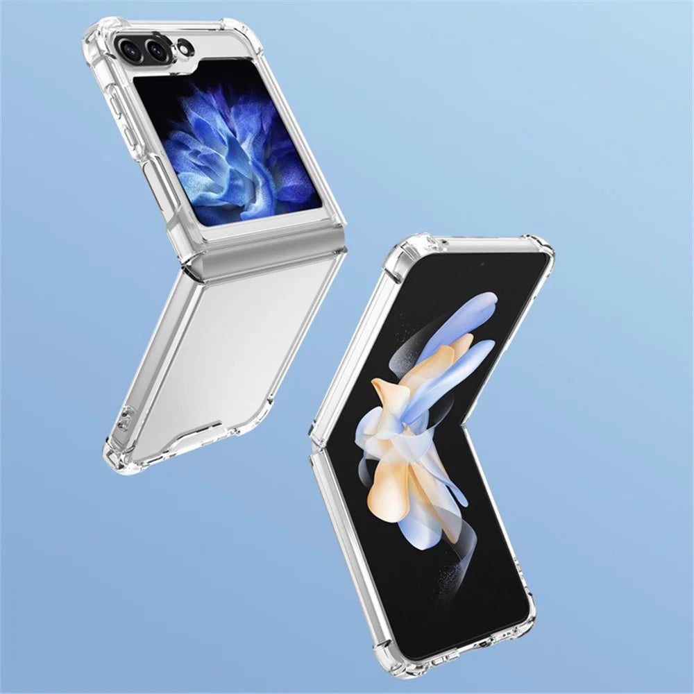 For Samsung Galaxy Z Flip7 FE 5G / Z Flip6 5G Case Transparent Hard Acrylic Phone Cover Shockproof Protection - 3