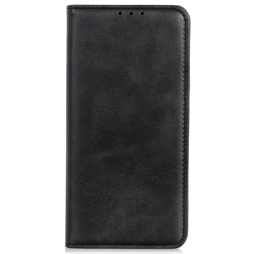 For Samsung Galaxy M35 5G Case Split Leather Flip Wallet Phone Cover - Black - 6