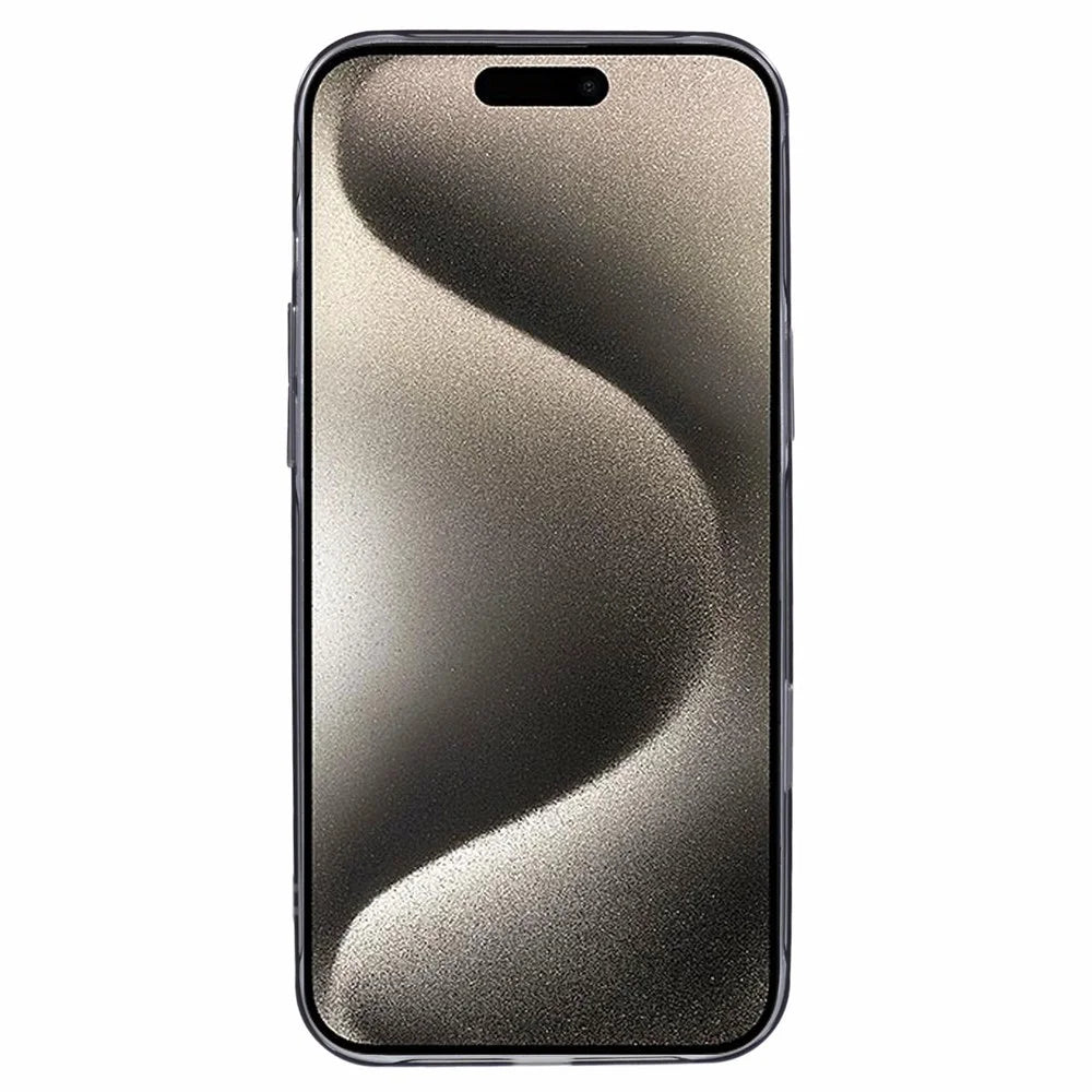 X-LEVEL Misty Series For iPhone 16 Pro Max Case Compatible with MagSafe PC+Glass Matte Phone Cover - Matte Black - 2