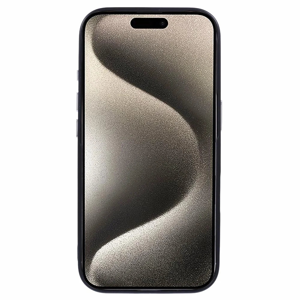 X-LEVEL For iPhone 16 Case Anti-Scratch PC Hard Phone Cover Carbon Nano-Fiber Texture - Black - 2