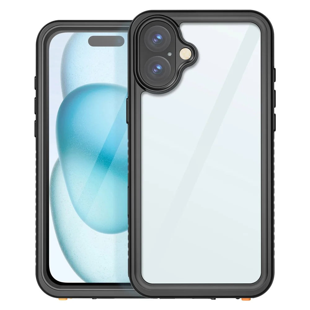 REDPEPPER FS Series For iPhone 16 Plus Phone Case IP68 Waterproof Clear Back Panel Phone Cover - 2