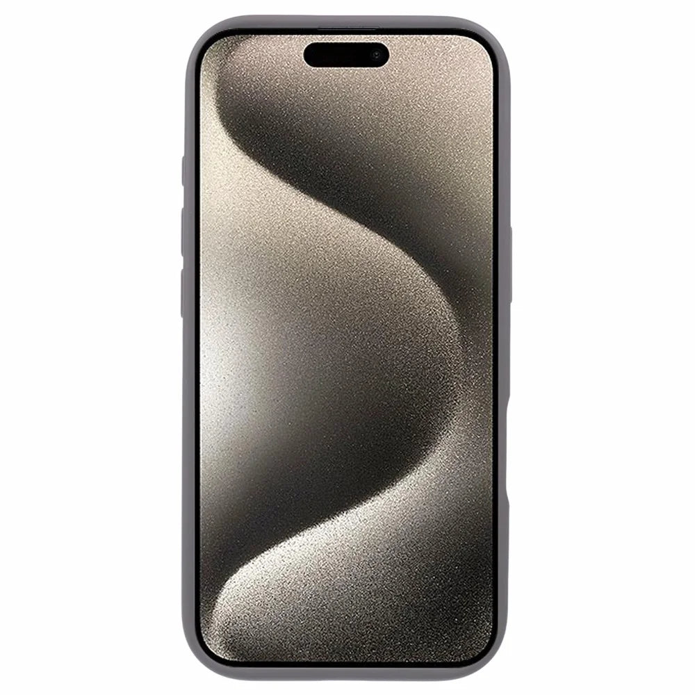 For iPhone 16 Pro Case Compatible with MagSafe Matte TPU+PC Rotary Kickstand Phone Cover - Titanium Grey - 2